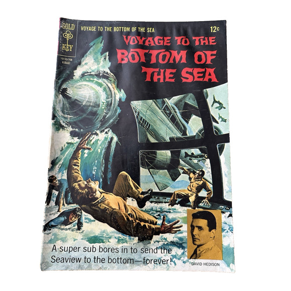 Gold Key Comics Voyage to the Bottom of the Sea #9/1967 David Hedison VTG - Picture 1 of 9